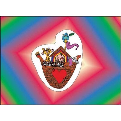Noah's Ark Rectangle Badge w/ Bar Pin (2 1/2"x3 1/2")