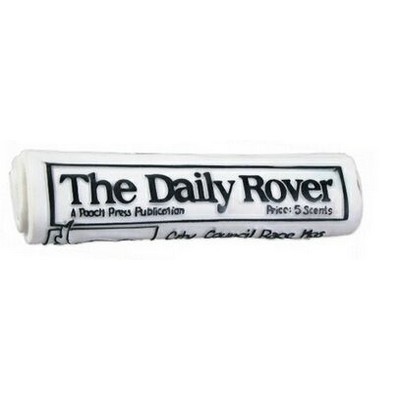 Rubber Rolled Newspaper Dog Toy
