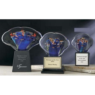 Marine Hand Blown Glass Award (5"x9")