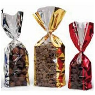 Metallic Wide Band Design Polypropylene Bag (3 1/4"x2"x12")