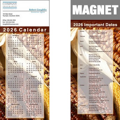 Full Color Calendar Magnet (3 1/2"x8 1/2")
