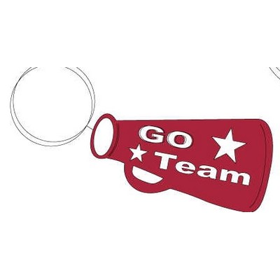 Megaphone Promotional Key Chain w/ Black Back (10 Square Inch)