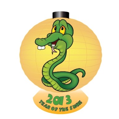 Chinese New Year/ Year of The Snake Maxi Magnet (3 Square Inch)