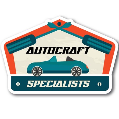 32 to 40 Square Inch Custom Shape Magnet/ 20 Mil