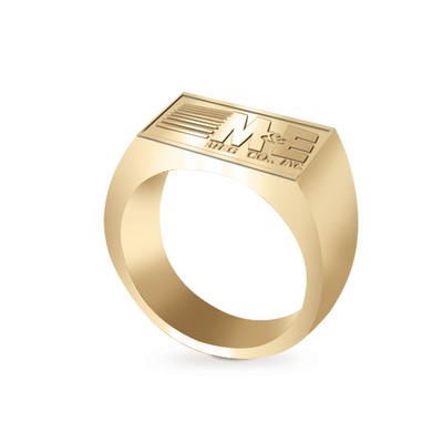 Stock Rectangular Ladies' Gold Ring
