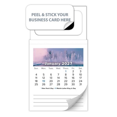 12-Month Tear-Off Magnetic Calendar (Standard) - Jan. 2027 w/Cover
