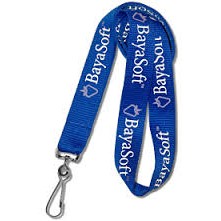 3/4" Screen Printed Polyester Lanyard