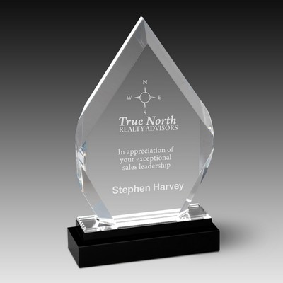 CrystalAcrylic Fusion Diamond Facet™ Award (5"x6-1/8"x1¾")