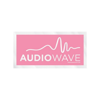 Rectangle Sticker | Square Corner | 1 1/2" x 3" | Clear Static | Static Back | Screen