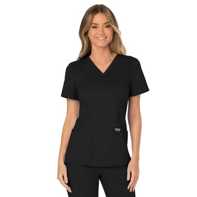 Cherokee - Workwear Revolution - Women's 2-Pocket Mock Wrap Top