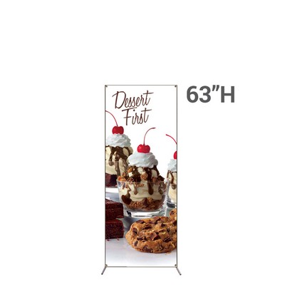 Hopper Adjustable X Style Banner Stand