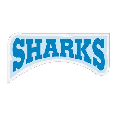 Premium Helmet Decal | Custom | Die Cut Shape | Clear CONFORMcal™ | 18 to 28 Sq In
