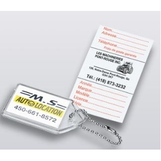 Soft Vinyl ID Key Tag (4-Color)