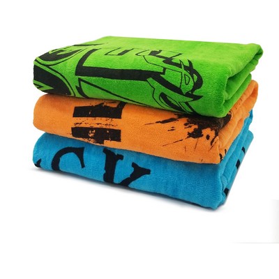 Super Economy Terry Velour Beach Towel (28"x58")
