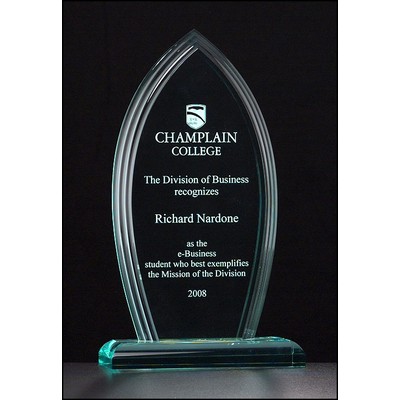 Flame Series 3/4" Thick Jade Acrylic Award (5"x 8.75")