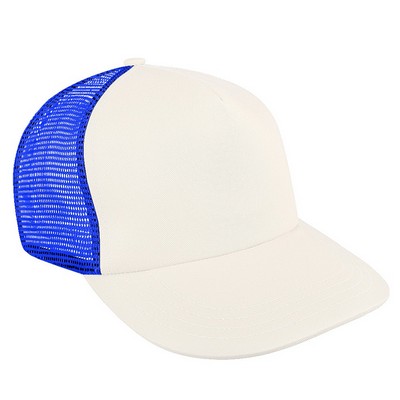 Two Tone Denim Snapback Trucker Cap