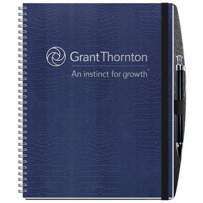 Embossed Alligator Textured Journal w/50 Sheets & Pen (8 ½"x 11")