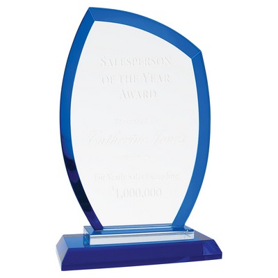 7 1/2" Peak Blue Regal Glass