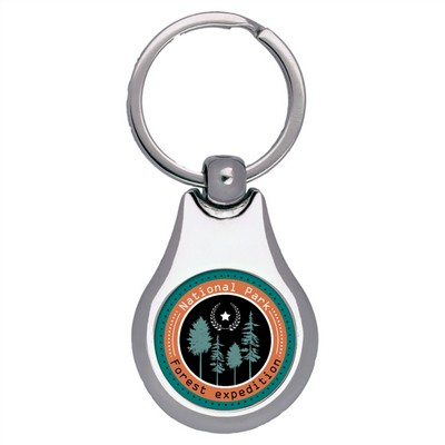 Metal Keychain with Insert