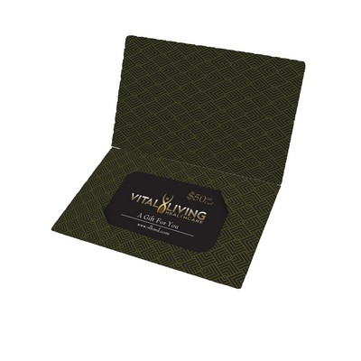 6" x 9" - Custom Gift Card Holders -14pt Uncoated CardStock - 2 Sided