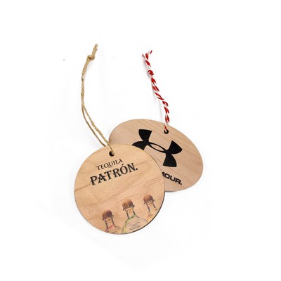 Customizable Veneer Ornaments w/Full Color Printing