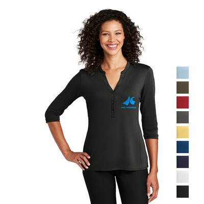 Port Authority® Women's UV Choice Pique Henley