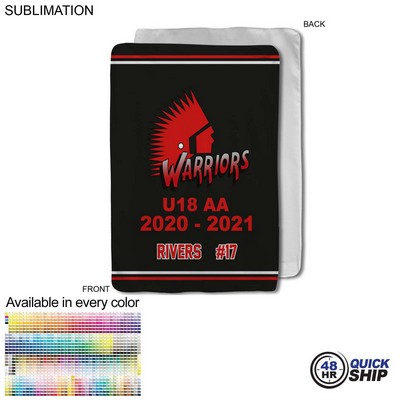 48 Hr Quick Ship - Team Blanket in Ultra Soft Microfleece, Baby blanket, Sublimated, (30"x40")