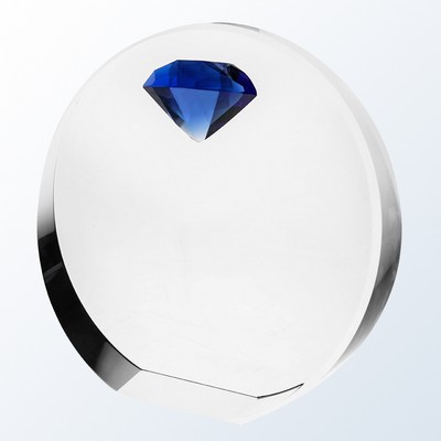 5'' Blue Diamond Circle Award
