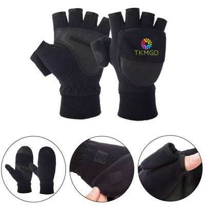 Convertible Fingerless Glove Warm for Winter