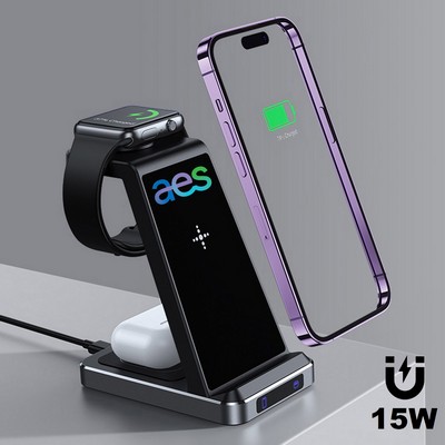 15W three-in-one Magnetic Wireless Charger