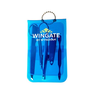 Translucent Five-Piece Manicure Pouch