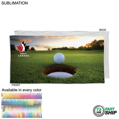 72 Hr Fast Ship - Golf Caddie Towel, Extra Large, in Plush Velour Terry , Sublimated (24"x48")