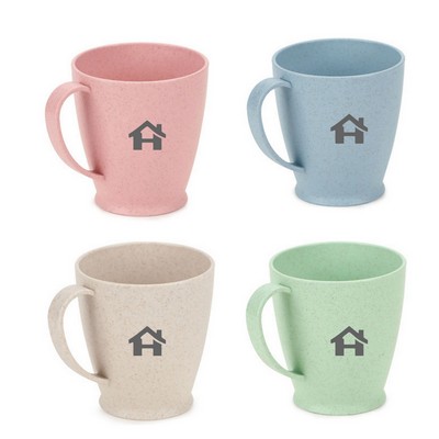 10oz Wheat Straw Plastic Coffee Cups-Ocean