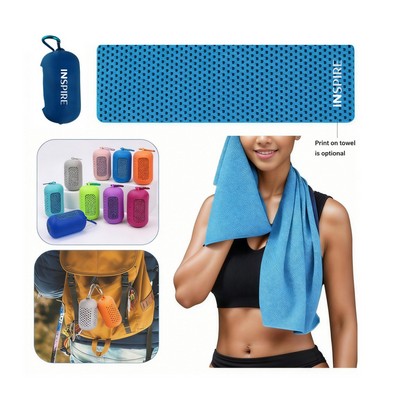 12"x35" Cooling Towel with Silicone Case