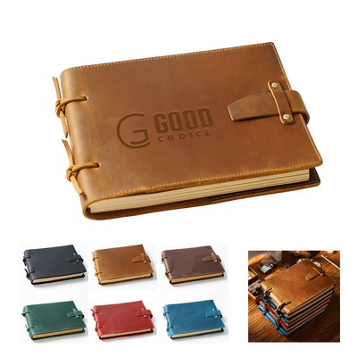 Vintage Cowhide Notebook