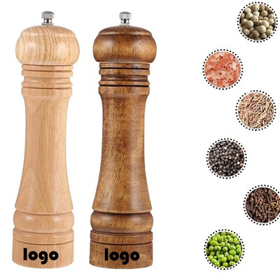 8" Wooden Pepper Mill Grinder