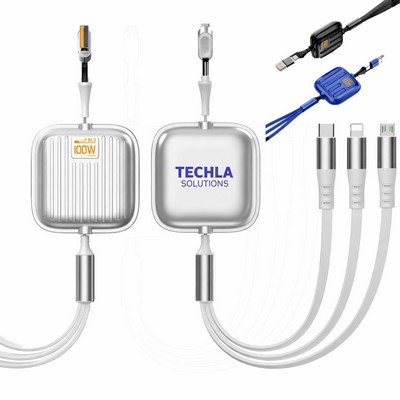 100W Multi 6" 1 Fast Charging Cable