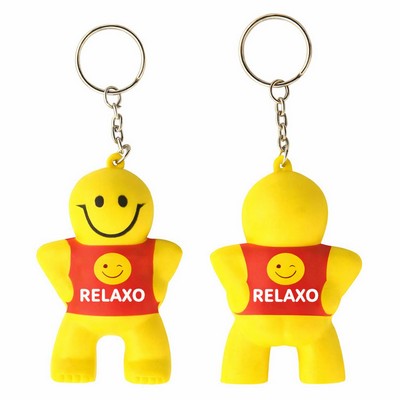 Captain Smile Shaped Stress Reliever w/Keychain