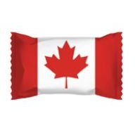 Assorted Pastel Chocolate Mints In A Canada Flag Wrapper
