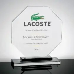 Gemini Octagon Double Base Award (7.08" x 8" x 2")