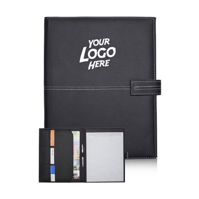 White Stitch Leather Portfolios