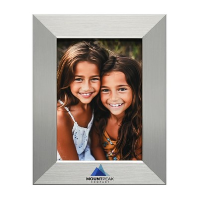 Aero Brushed Silver 5" x 7" Frame - 1.25" Wide