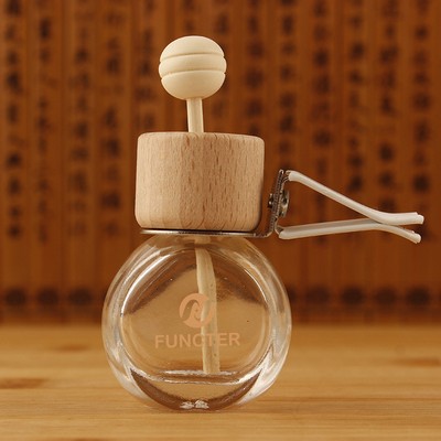 0.3 oz. Crystal Elliptical Car Air Vent Perfume Bottle, Luxury Fragrance All The Way With