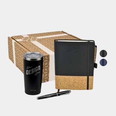TiTUS® 20 oz Insulated Tumbler, Mulch Executive Notebook & Pen Gift Set
