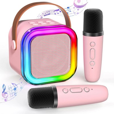 LED Flashing Lights Mini Wireless Bluetooth Speaker with Microphones