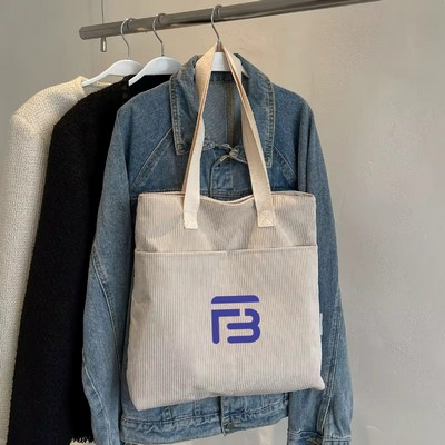 Corduroy Tote Bag