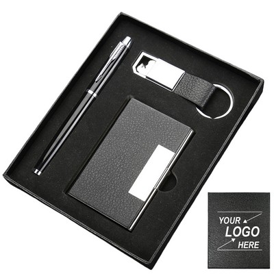 Business Gift Set - Keychain, Pen
