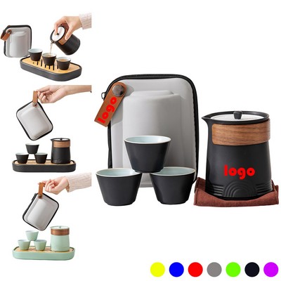 Portable Ceramic Travel Tea Set