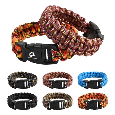 Survival Paracord Bracelet with Buckle