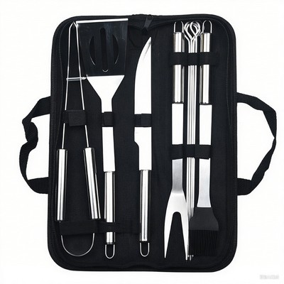 9 Pieces Barbecue Tool Set